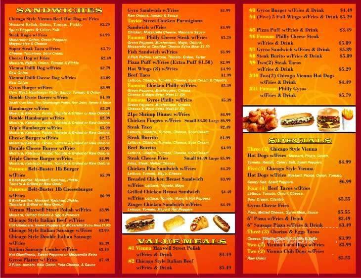 Anthony's Fast Food - Hammond, IN menu_pic