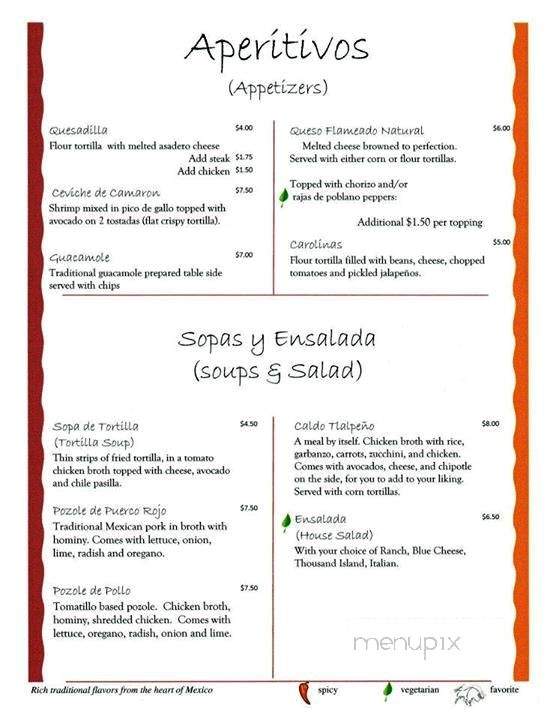 Toro's - Fountain, CO menu_pic