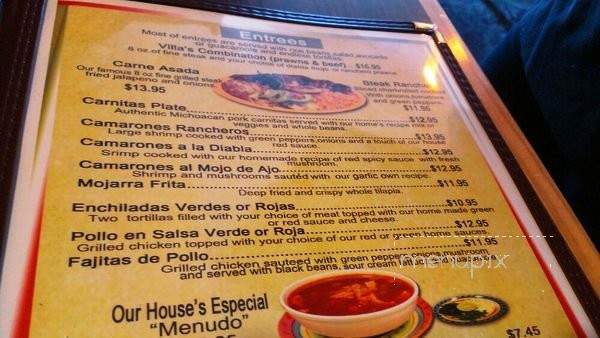 Los Bigotes de Villa - Tukwila, WA menu_pic