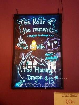 Crazy Sushi - Rocklin, CA menu_pic