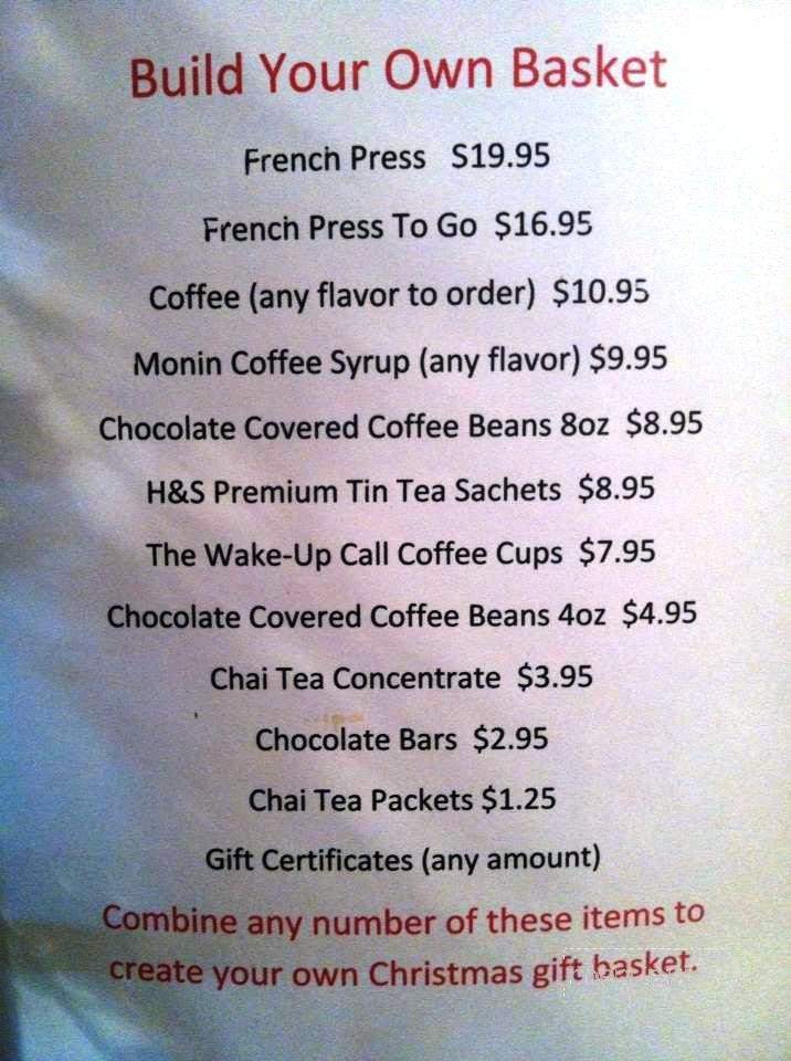 The Wake Up Call - Grantsburg, WI menu_pic