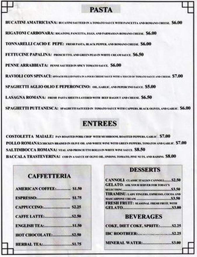 Via Roma - Des Plaines, IL menu_pic
