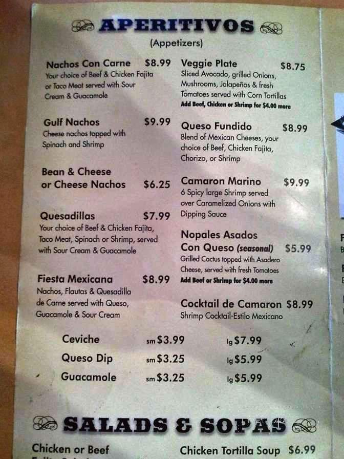 Braceros - Pensacola, FL menu_pic