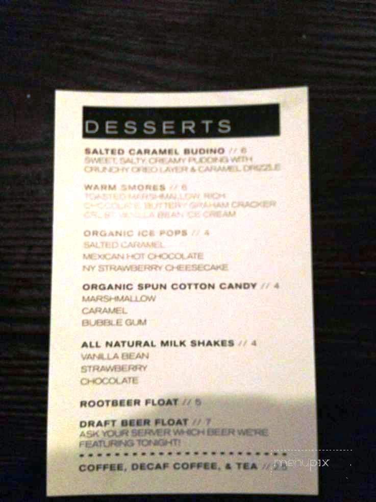 Notorious Burgers - Carlsbad, CA menu_pic