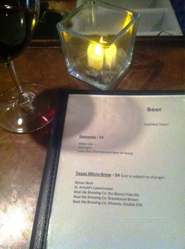 Wine Down Bistro - Kemah, TX menu_pic