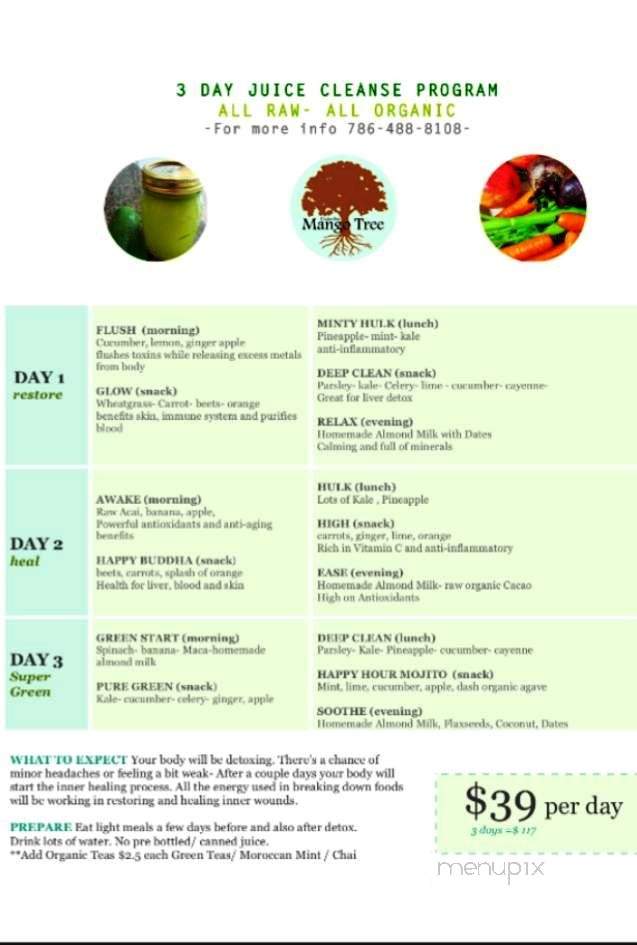 Under the Mango Tree - Miami Beach, FL menu_pic