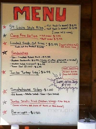 Lakeshore BBQ and Smokehouse - Lakeport, MI menu_pic