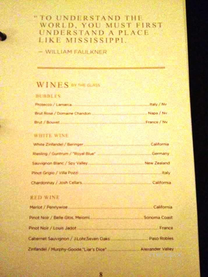 Library Lounge - Jackson, MS menu_pic