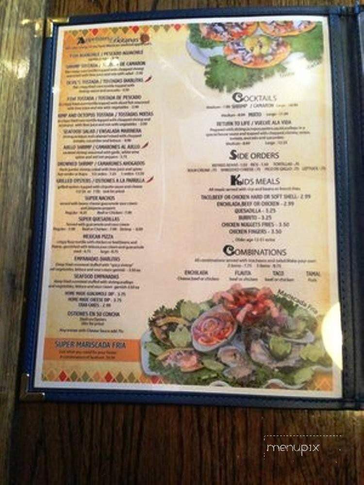 Clamatos - Georgetown, KY menu_pic