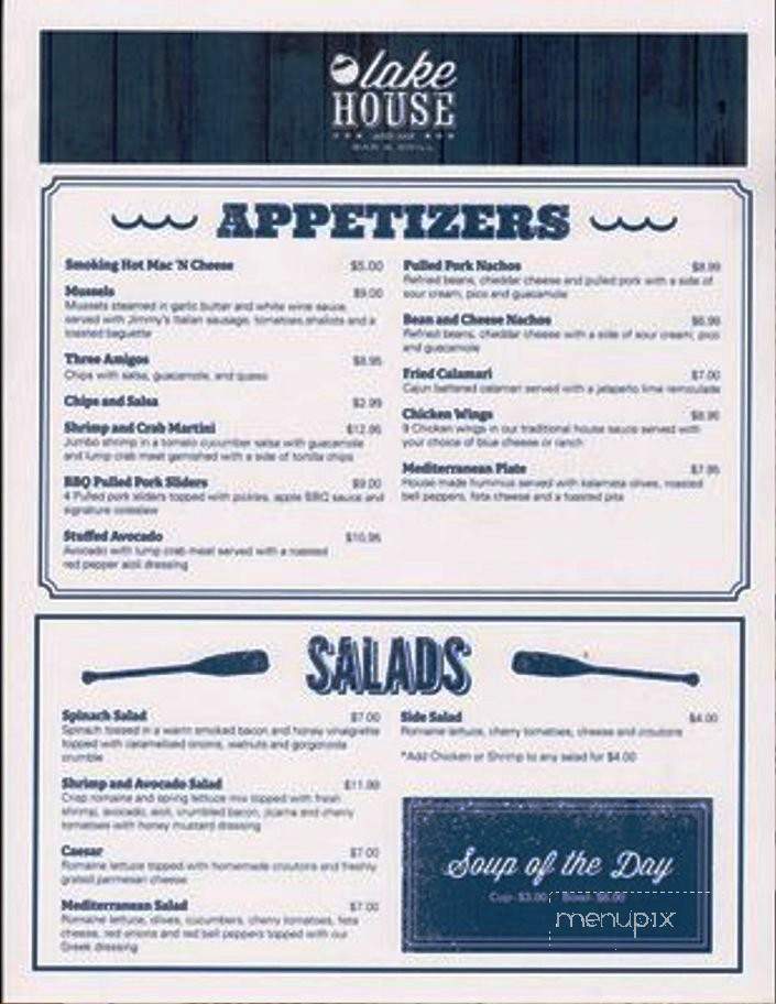 Lake House - Dallas, TX menu_pic