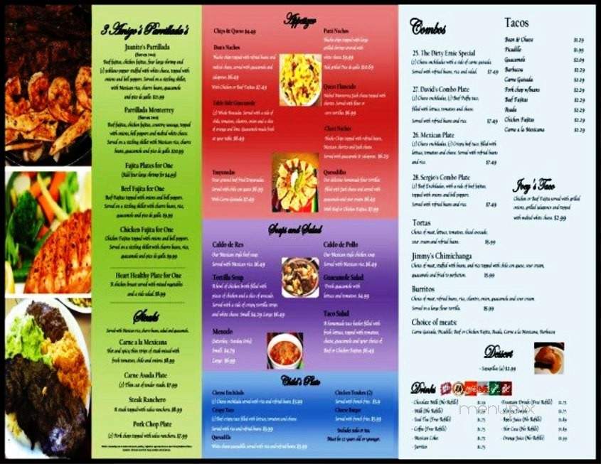 3 Amigos Mexican Restaurant - San Antonio, TX menu_pic
