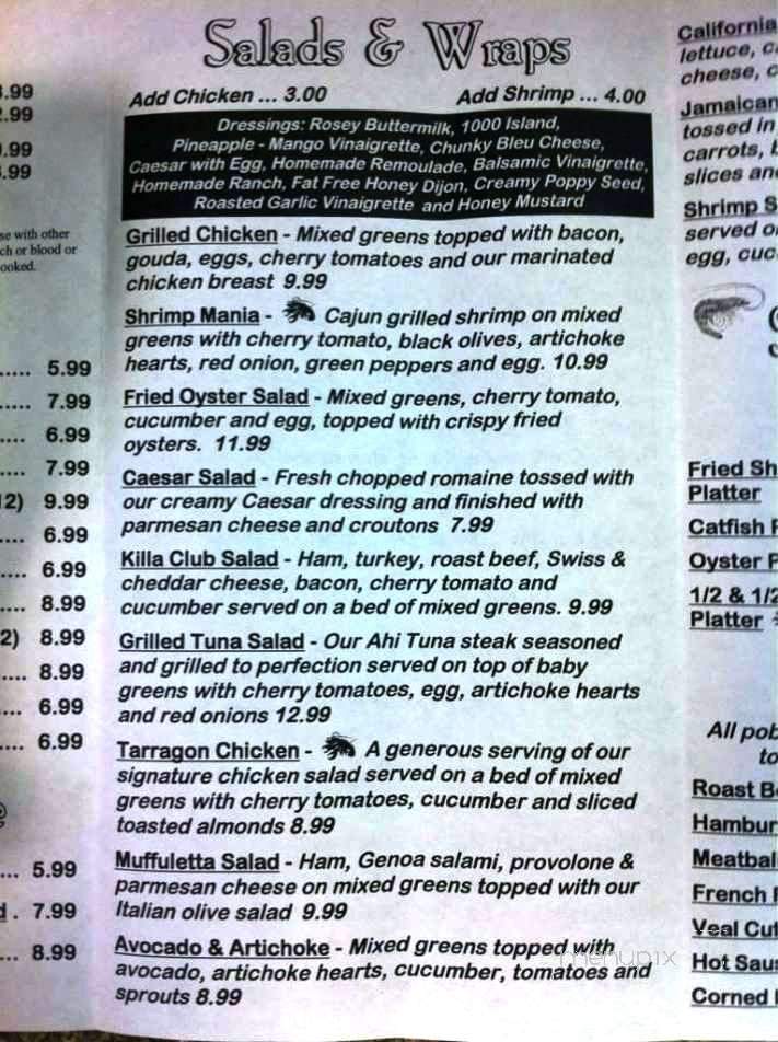 Lester's SEAFOOD - Monroe, LA menu_pic