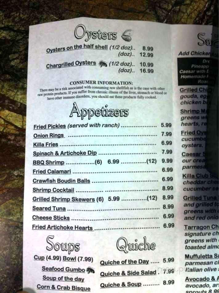 Lester's SEAFOOD - Monroe, LA menu_pic