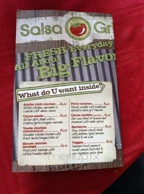 Salsa Grille - Fort Wayne, IN menu_pic