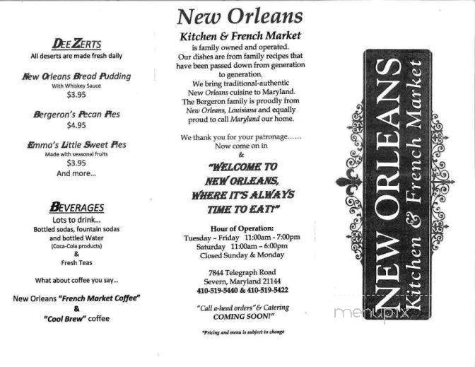 /380192359/New-Orleans-Kitchen-French-Market-Menu-Severn-MD - Severn, MD