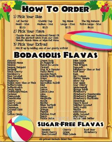 Bodacious Cones Kennedale - Kennedale, TX menu_pic
