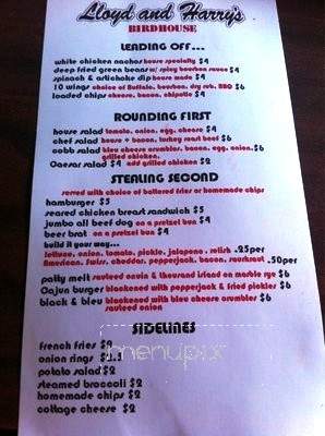 Lloyd Harry Birdhouse - Saint Louis, MO menu_pic