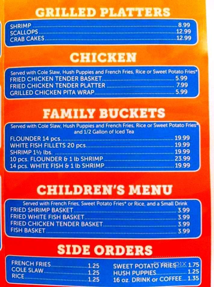 Royal Fish Fry - North Myrtle Beach, SC menu_pic