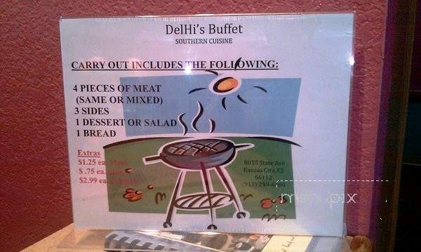 DelHi's Soulfood Buffet - Kansas City, KS menu_pic