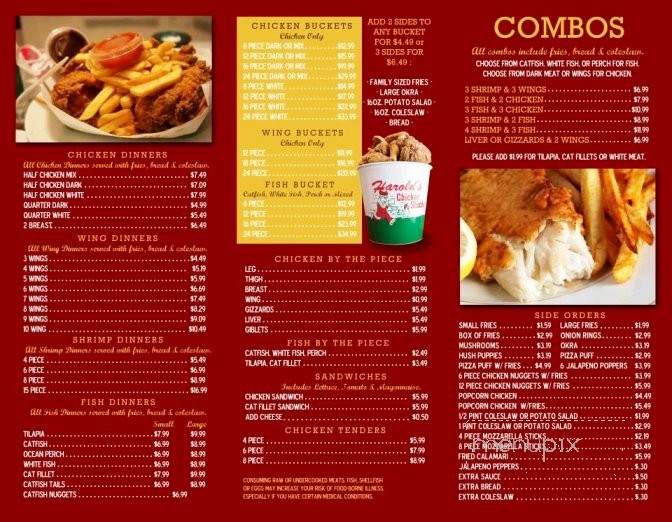 Harolds Chicken - Chicago, IL menu_pic