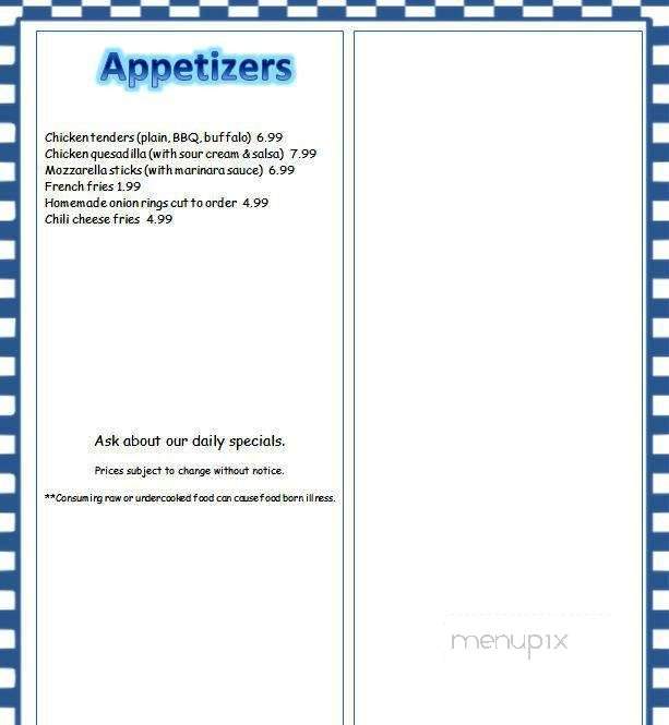 Hoagie's Diner - Bourne, MA menu_pic