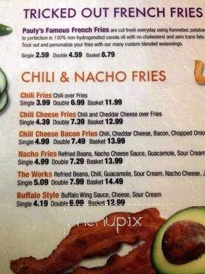 Pauly's Famous Franks n Fries - San Jose, CA menu_pic