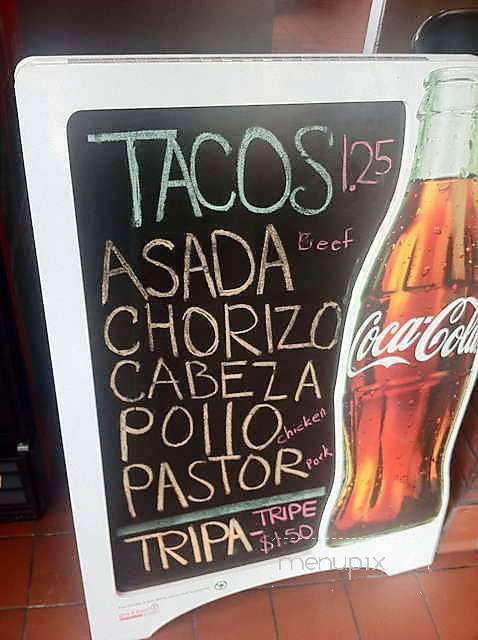 Tamales & Tacos - Rancho Cucamonga, CA menu_pic