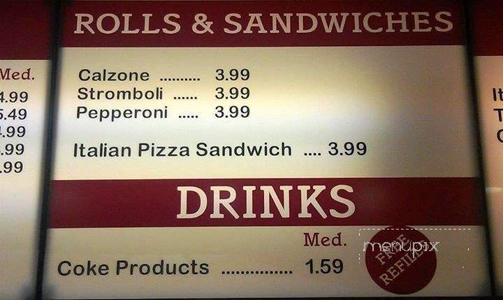 Piccola Pizzeria - Dalton, GA menu_pic
