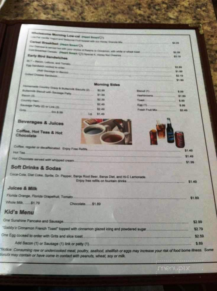 Scafidi's Wheel-Inn - Bay Saint Louis, MS menu_pic
