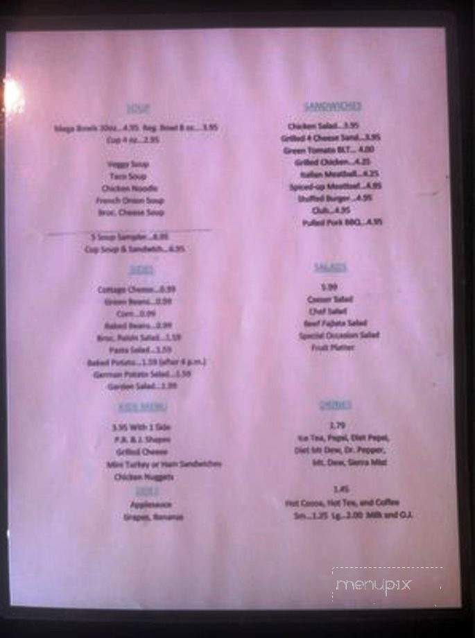 Dream Cafe' - Haubstadt, IN menu_pic