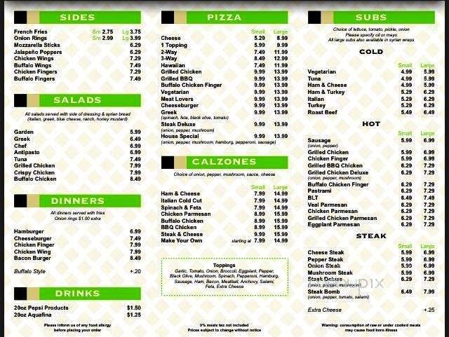 Chris' Pizza Box - Newton, NH menu_pic