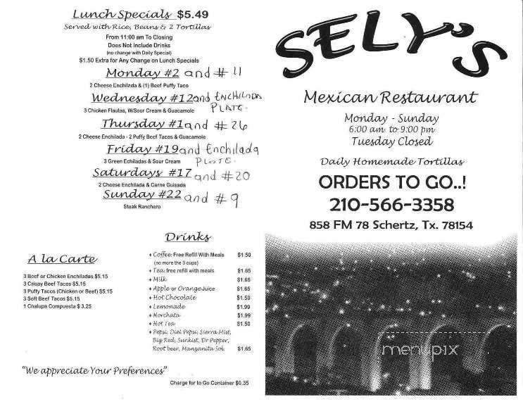 /380193997/Selys-Mexican-Resturant-Schertz-TX - Schertz, TX
