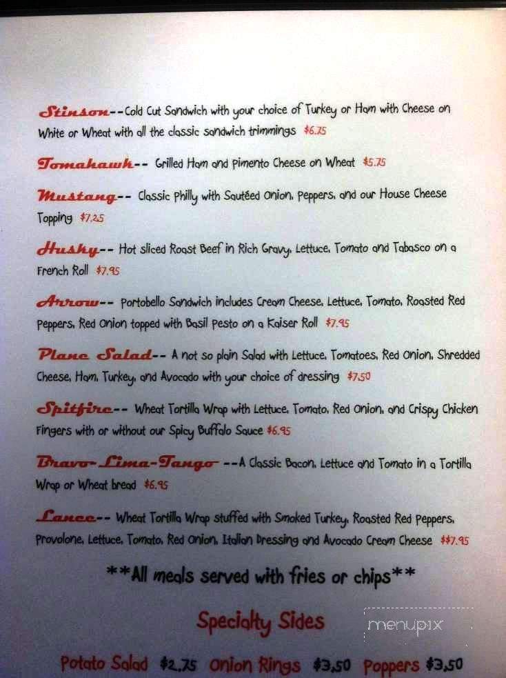 Above The Clouds Deli - San Angelo, TX menu_pic