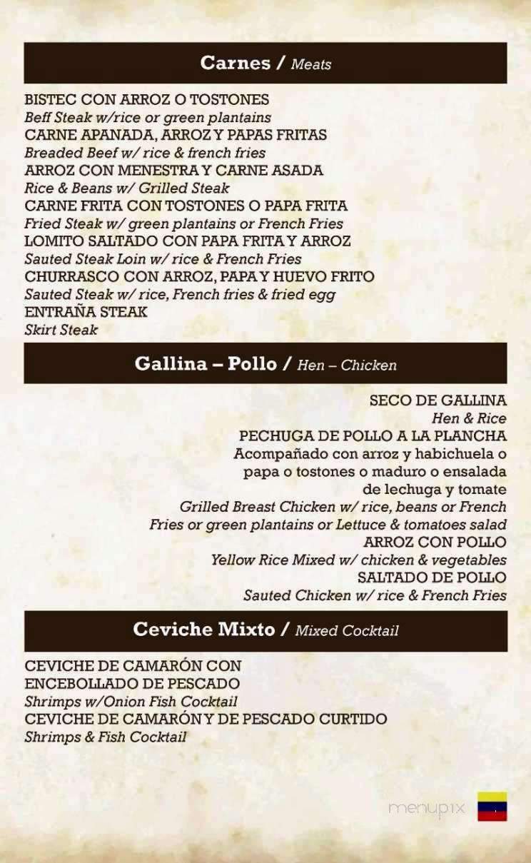 Barzola Restaurant II - Pembroke Pines, FL menu_pic