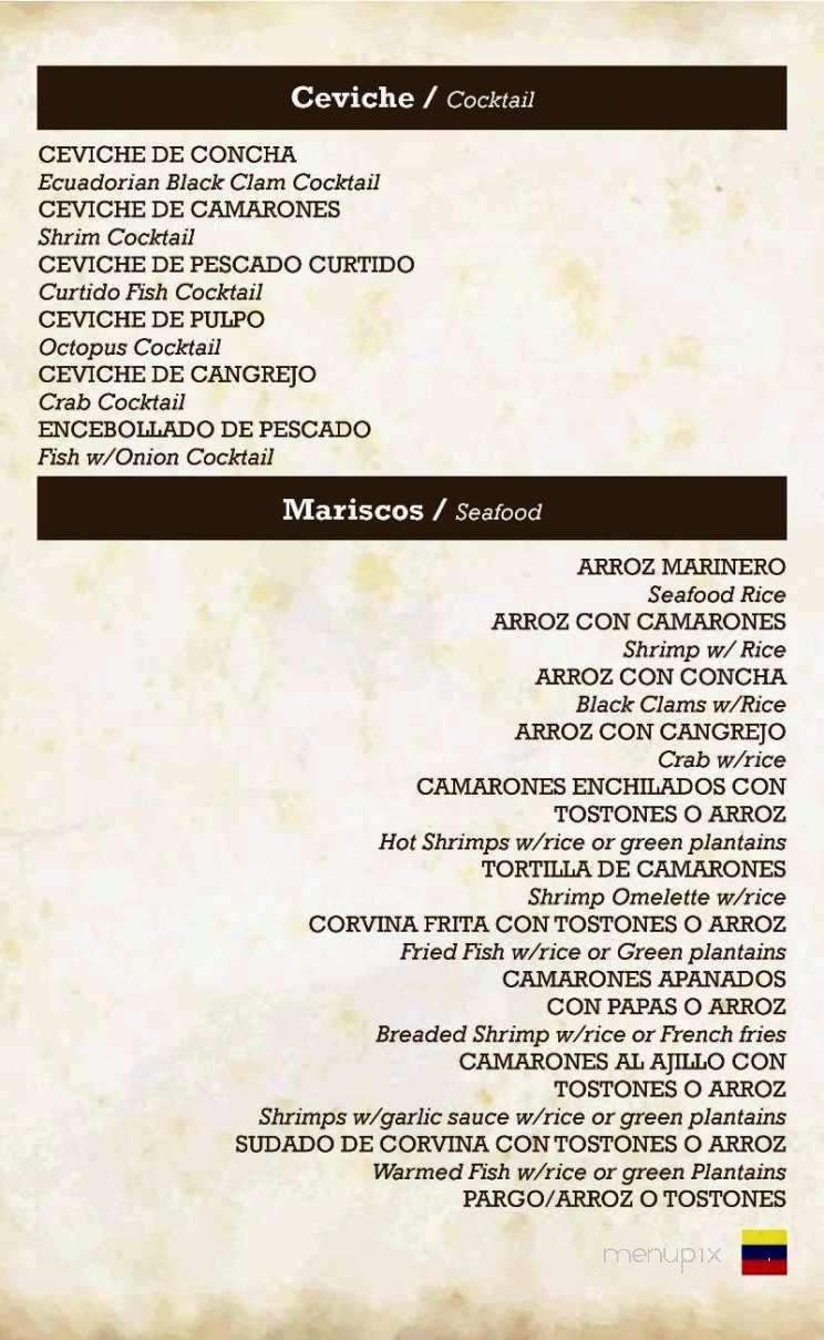 Barzola Restaurant II - Pembroke Pines, FL menu_pic