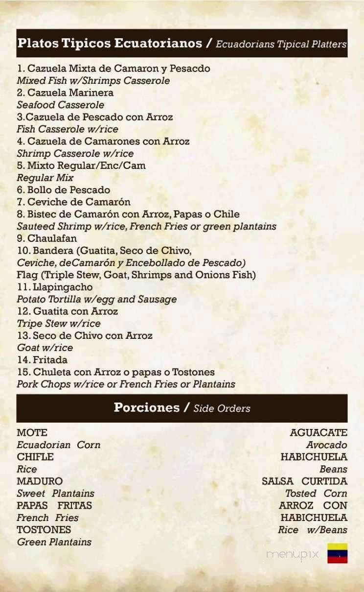 Barzola Restaurant II - Pembroke Pines, FL menu_pic