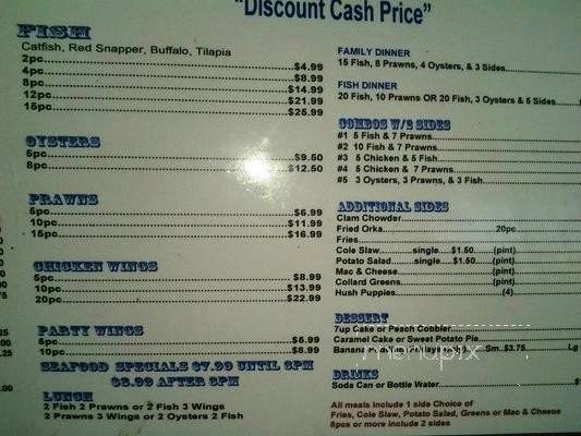 Oliver Fish House - Antioch, CA menu_pic