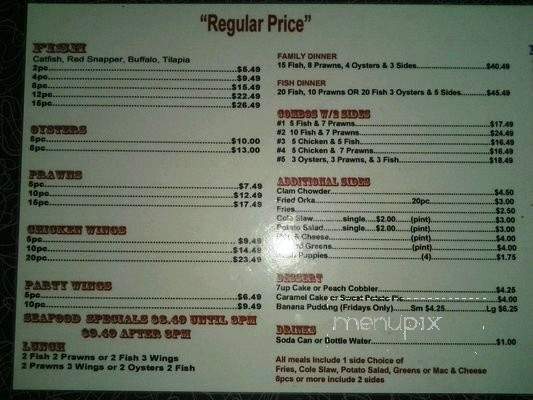 Oliver Fish House - Antioch, CA menu_pic