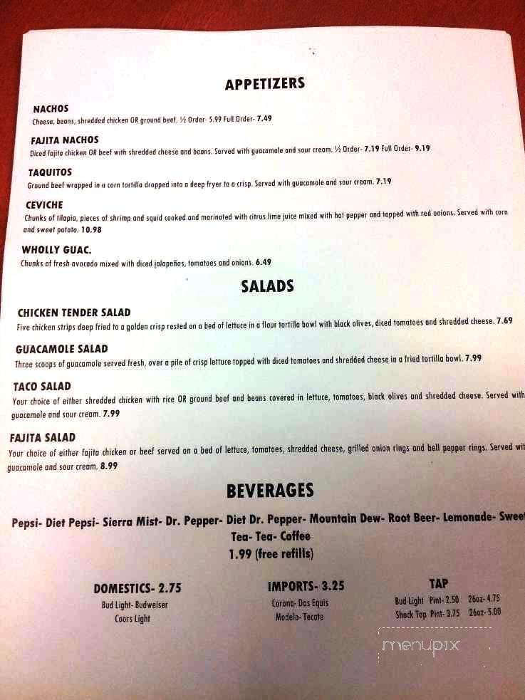 Wholly Guacamole Kitchen - Oklahoma City, OK menu_pic