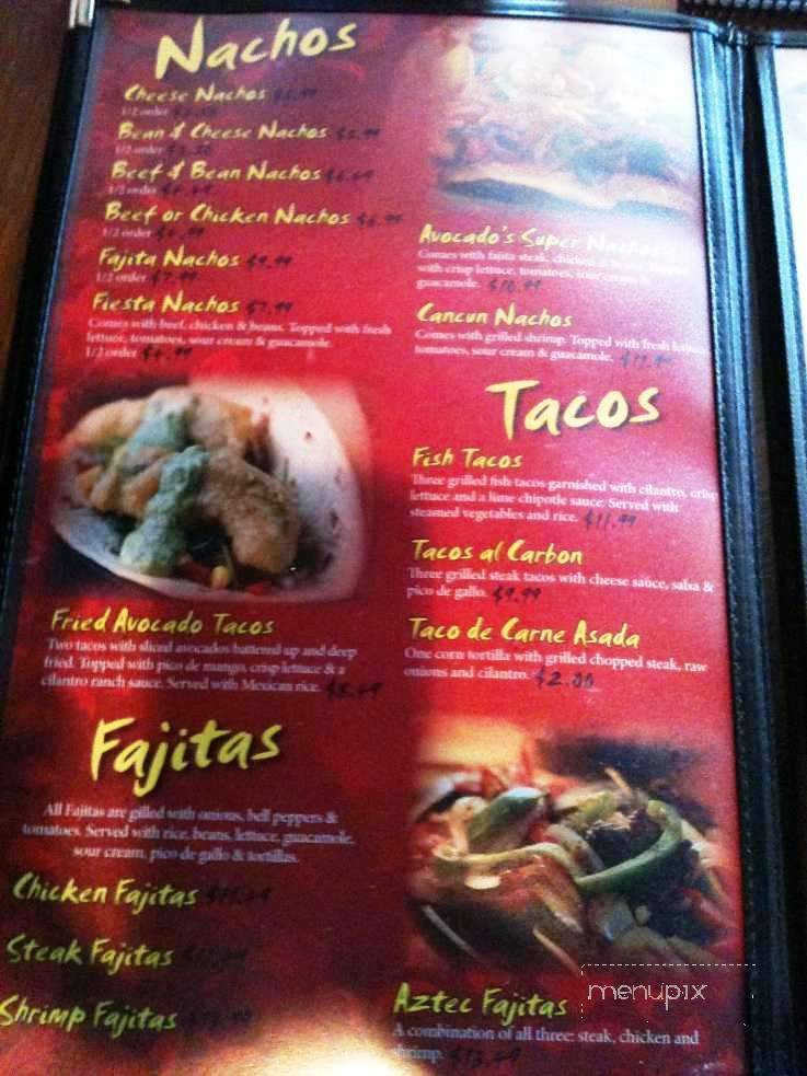Avocado's - Monroe, LA menu_pic