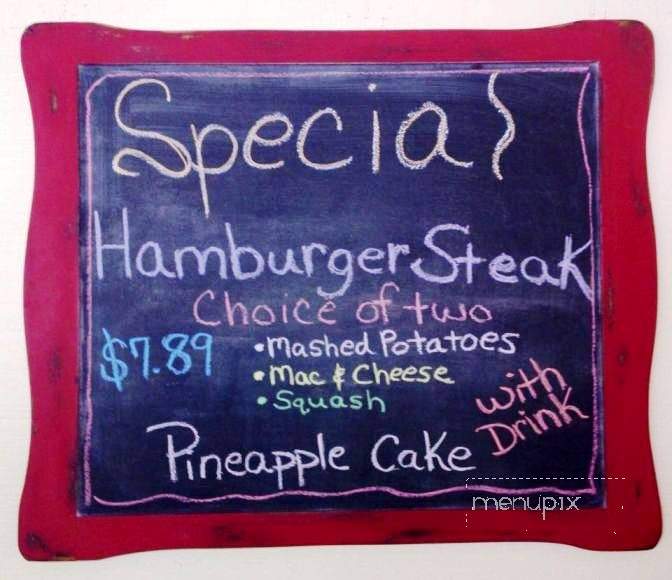 77 Diner - Lexington, TX menu_pic