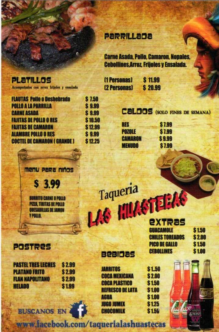 Taqueria Las Huastecas - Lexington, KY menu_pic