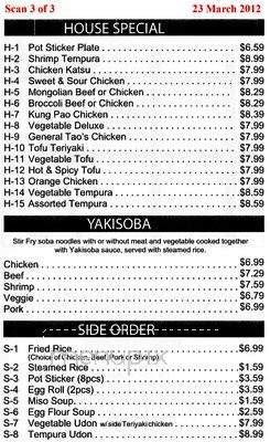 Ichi 16 Teriyaki - Vancouver, WA menu_pic