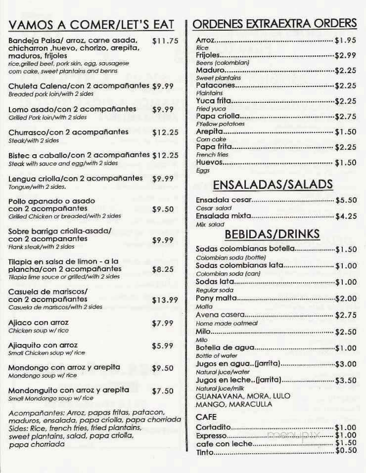 Entre Pues Restaurant & Bakery - Cooper City, FL menu_pic