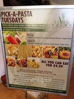 Seven Palms - Honolulu, HI menu_pic