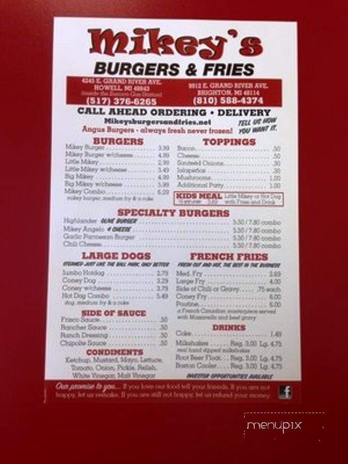 /380196204/Mikeys-Burgers-and-Fries-Brighton-MI - Brighton, MI