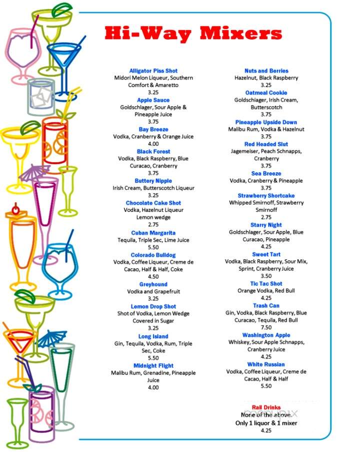 Hi-Way - Frostburg, MD menu_pic