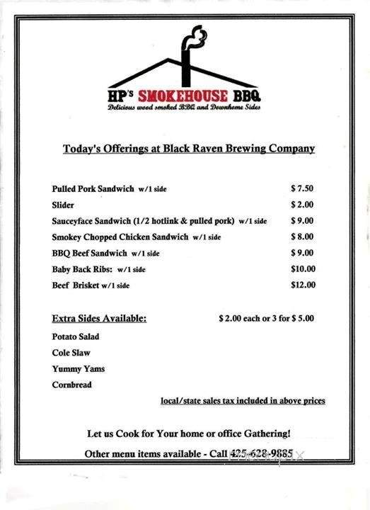 Hp Smokehouse BBQ Truck - Kirkland, WA menu_pic