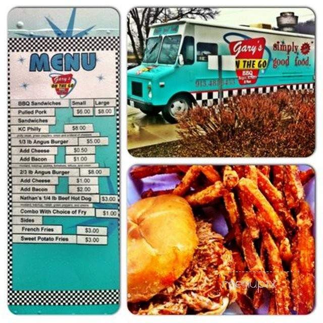Gary's On the Go BBQ - Kansas City, MO menu_pic
