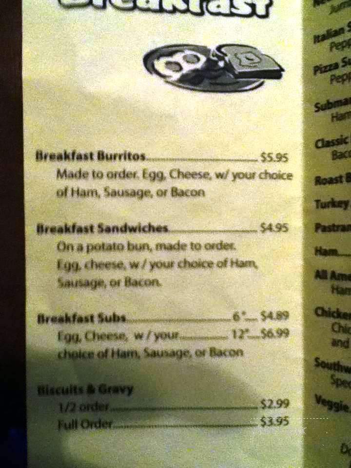 Fishhook Deli - Wasilla, AK menu_pic